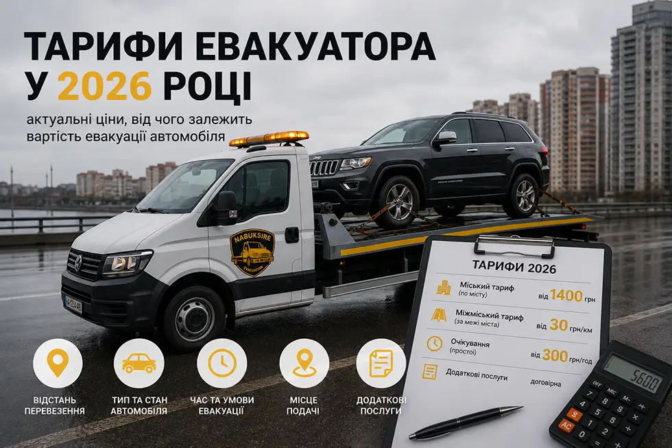 Тарифы эвакуатора в 2026 году: актуальные цены, от чего зависит стоимость эвакуации автомобиля