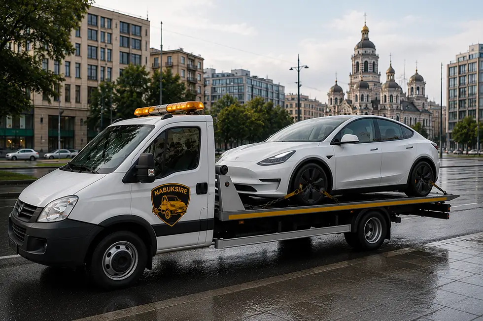 Транспортування електромобілів евакуатором Nabuksire в Харкові